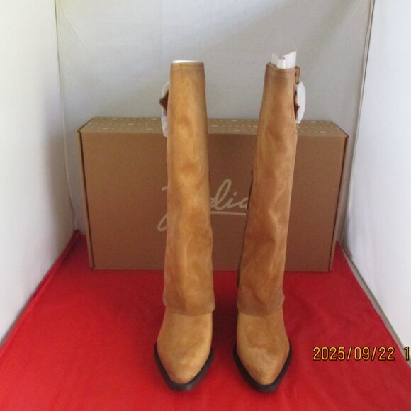 Zodiac Rowena-Wings Faux Leather Western Boots $169 - US Size 5 - Caramel - 1356 - Picture 3 of 13